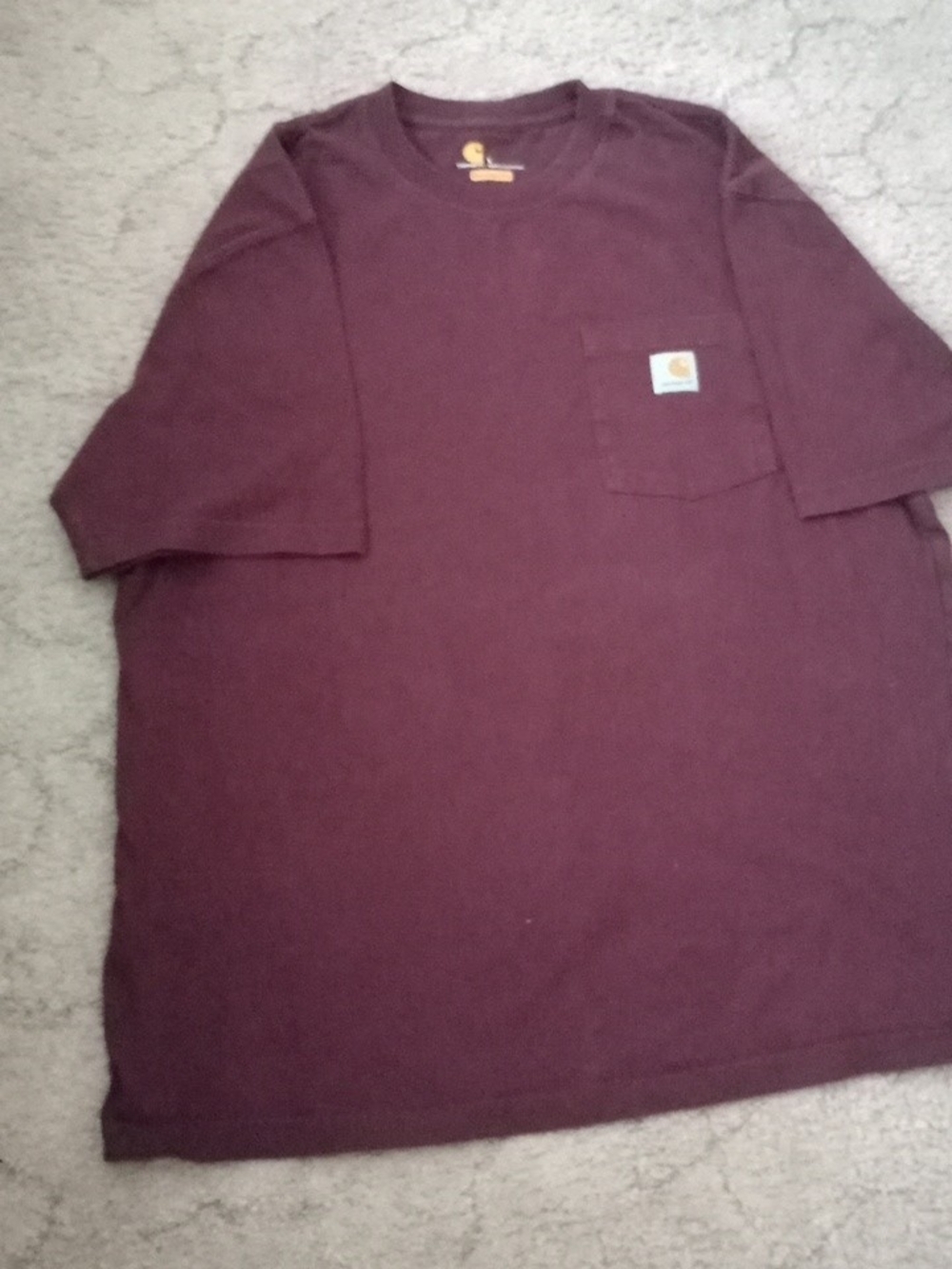 Carhartt Short-Sleeve Pocket Tee - Burgundy